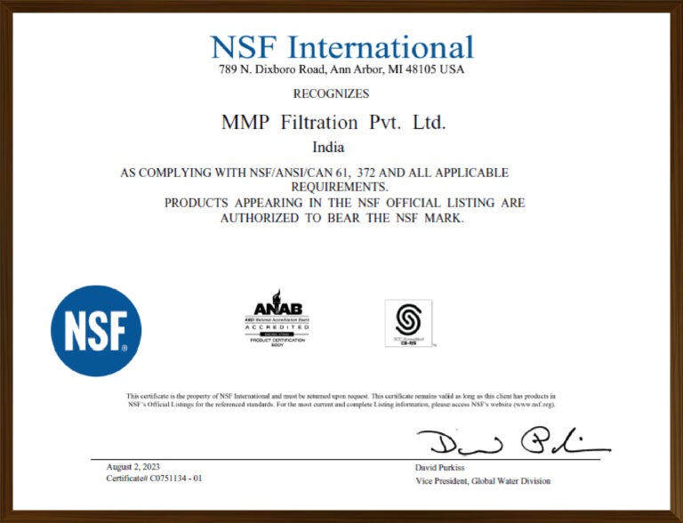 NSF Certificate#C0751134