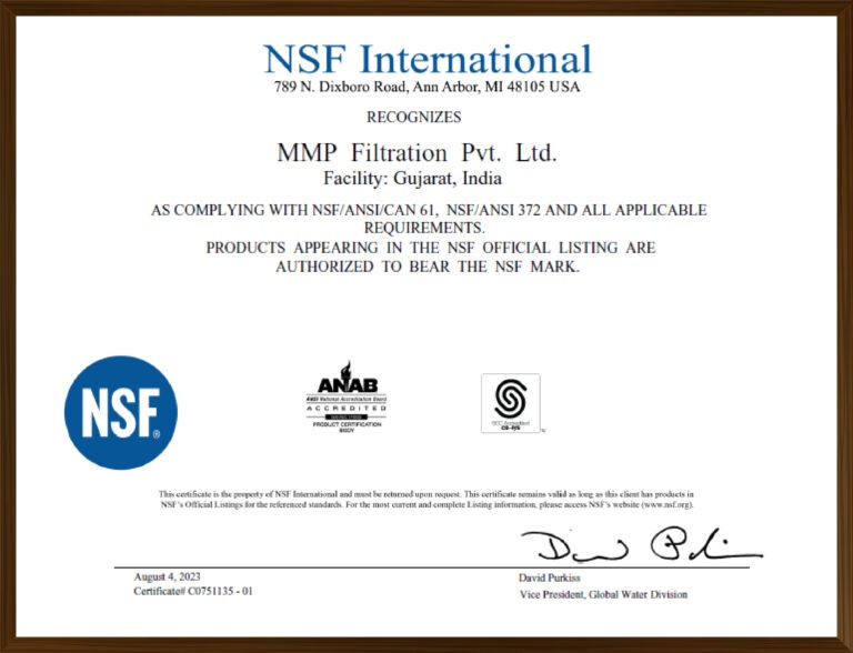 NSF Certificate#C0751135