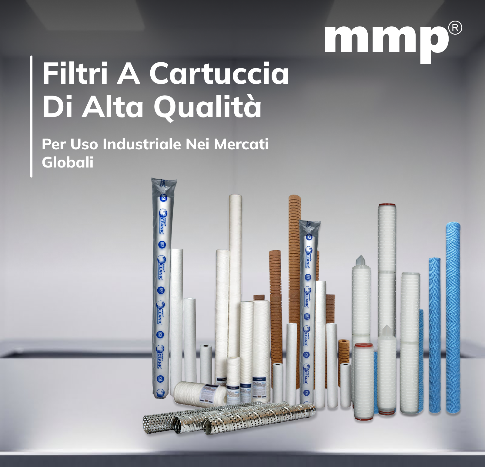 Cartucce filtranti di alta qualità per uso industriale nei mercati globali
