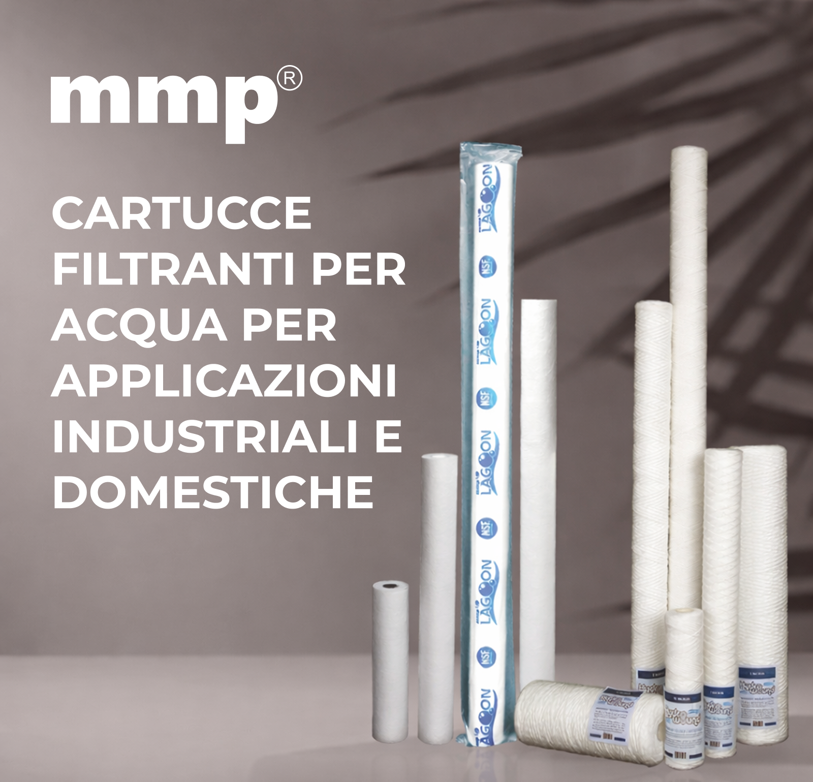 Cartucce filtranti per acqua per uso industriale e domestico